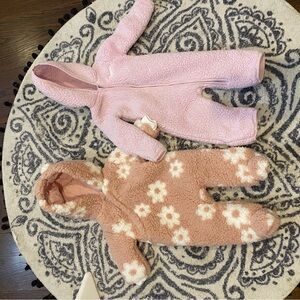 TWO Nike Soft Pink Baby Fleece Jacket